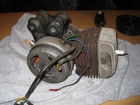 Laura M48 engine with covers removed