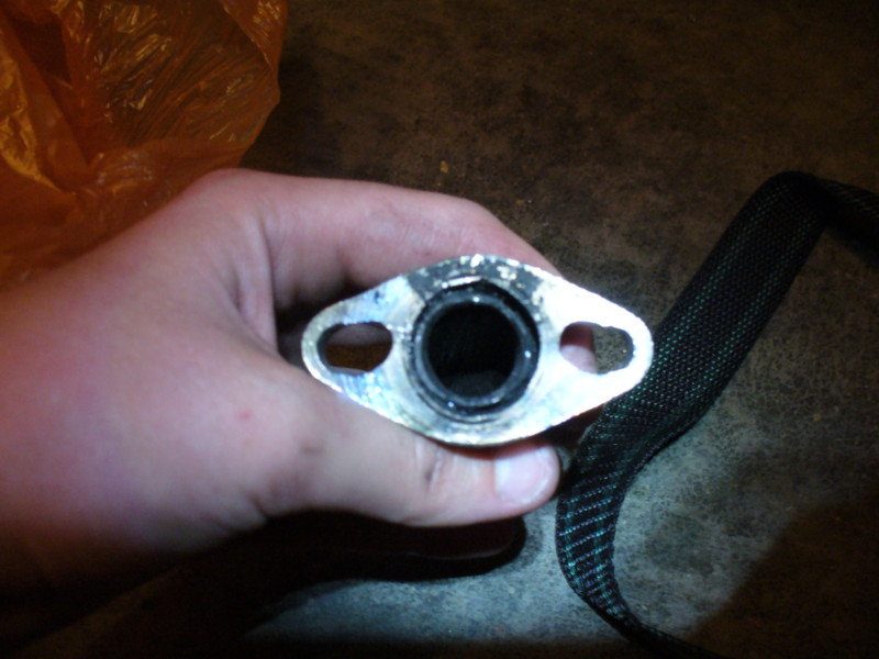 Internal restriction inside 1 HP Puch exhaust pipe