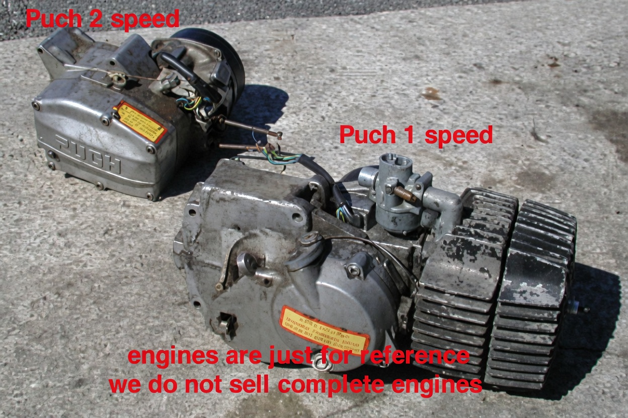 E50 round transmission cover beside ZA50 rectangular cover
